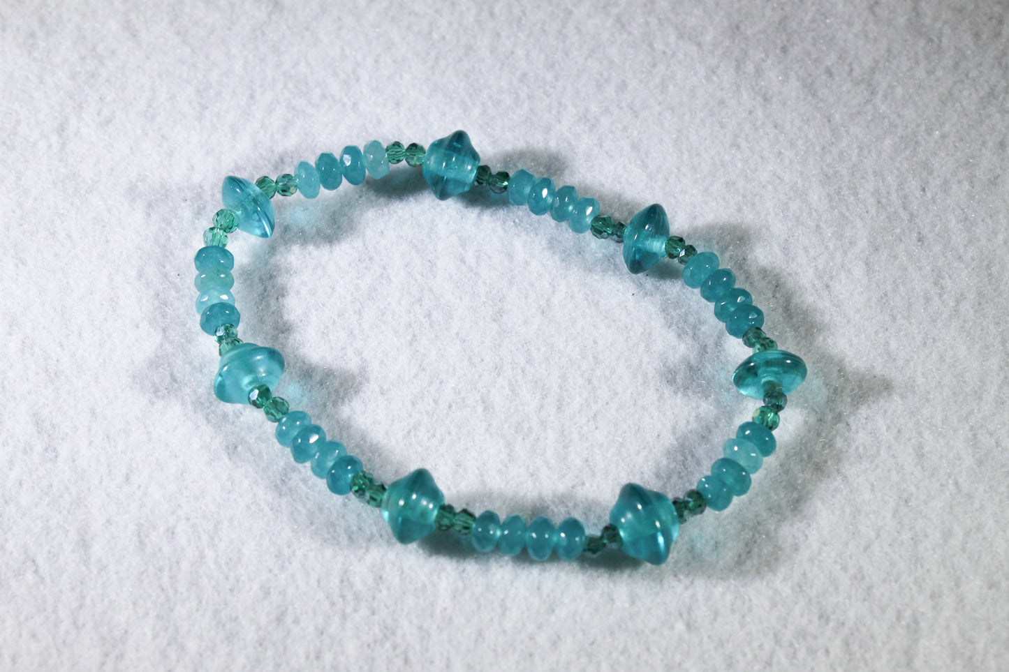 Vintage India Lamp Work Bead Bracelet