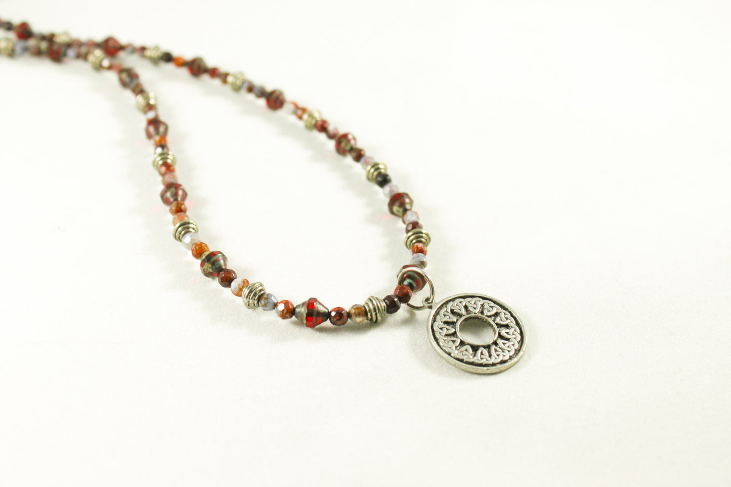 Glass and Jasper Bead Necklace
