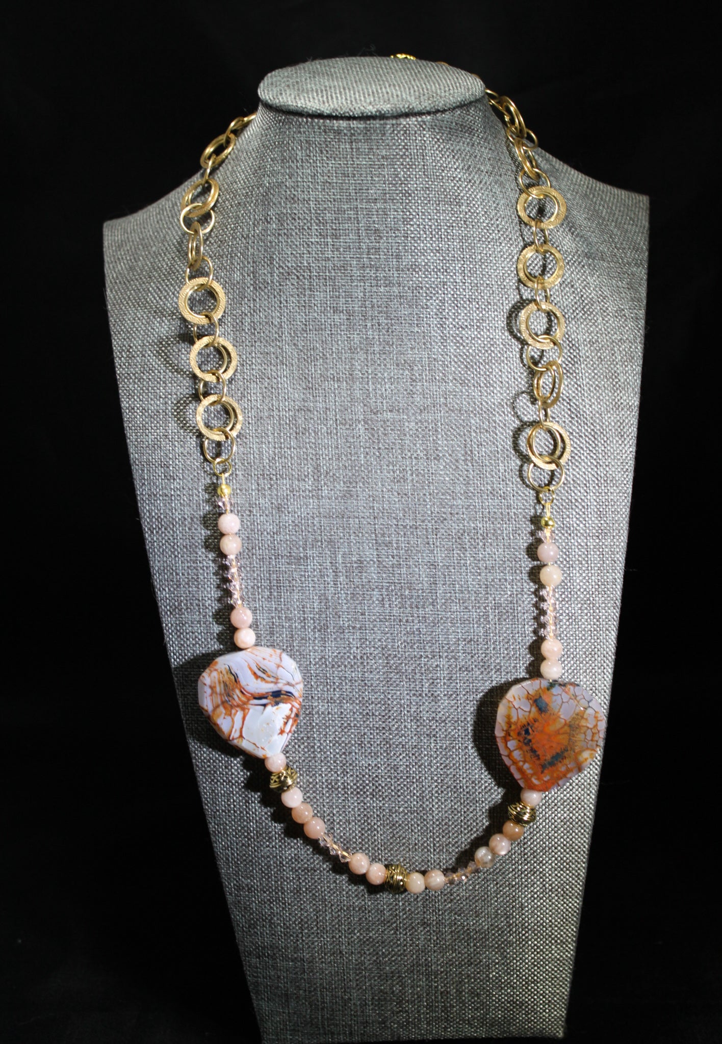 Quartz and Moonstone Necklace