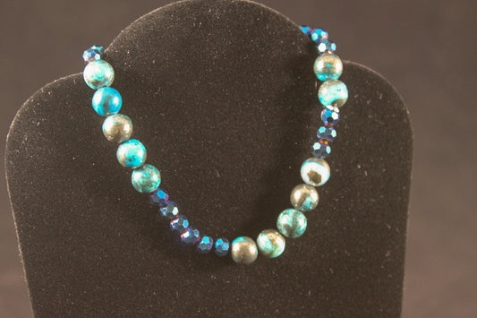 Hematite and Azurite Bracelet