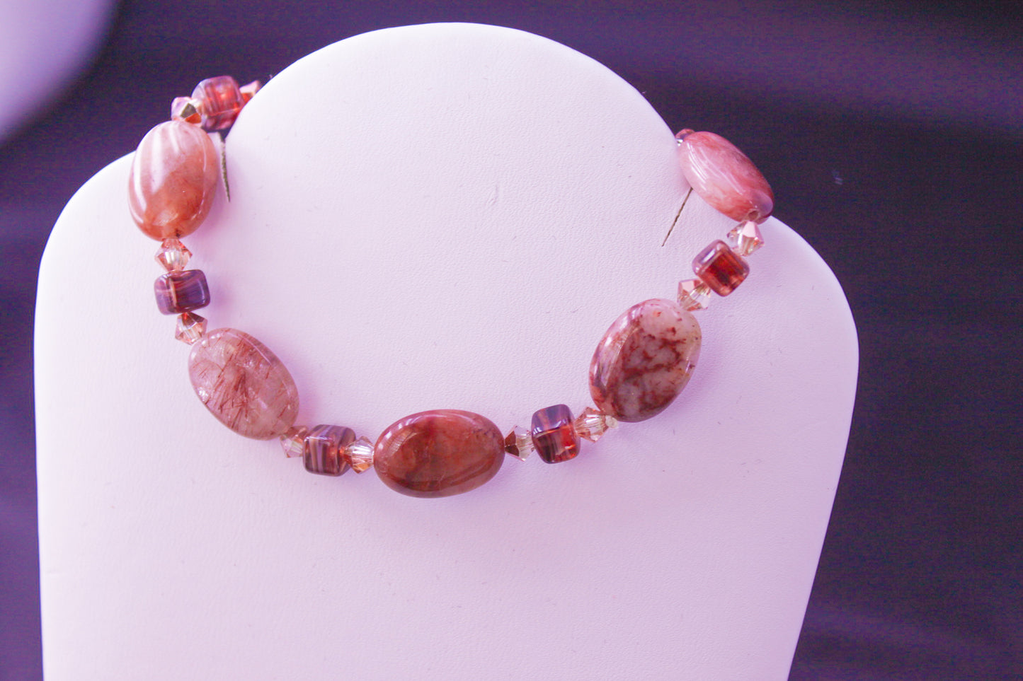 Red Aventurine Bead Bracelet