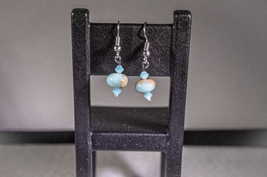 African Opal Earrings