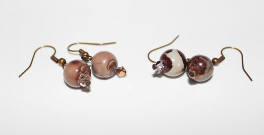 Picture Jasper Earrings